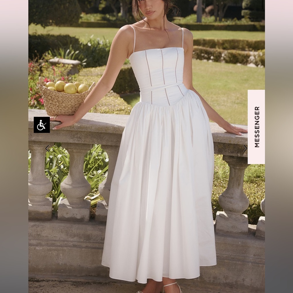 House of CB White Ysabella Dress